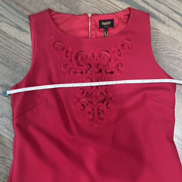 Cranberry sleeveless Laundry by Shelli Segal dress, Size 12. - Picture 4 of 6